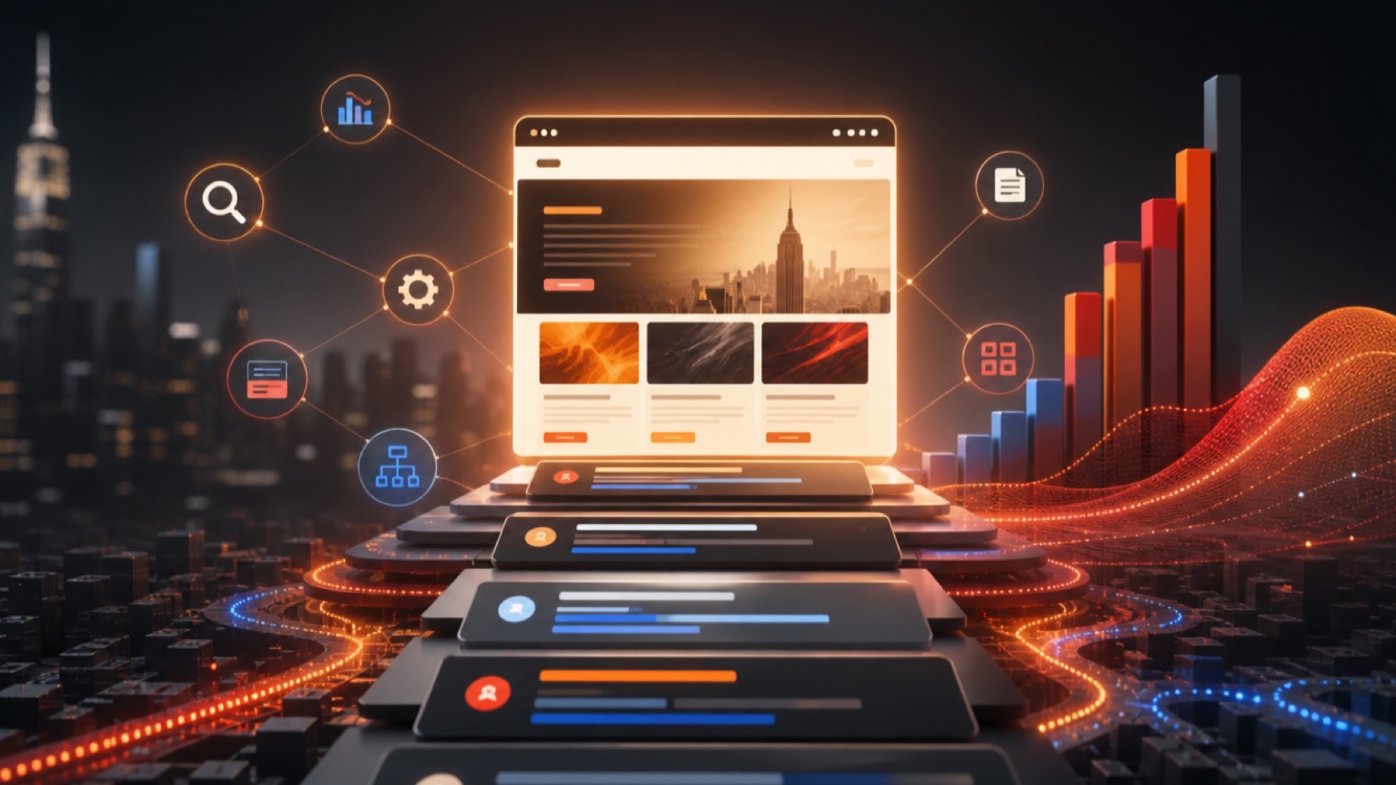 SEO strategy improving website visibility and organic rankings for a New York City business