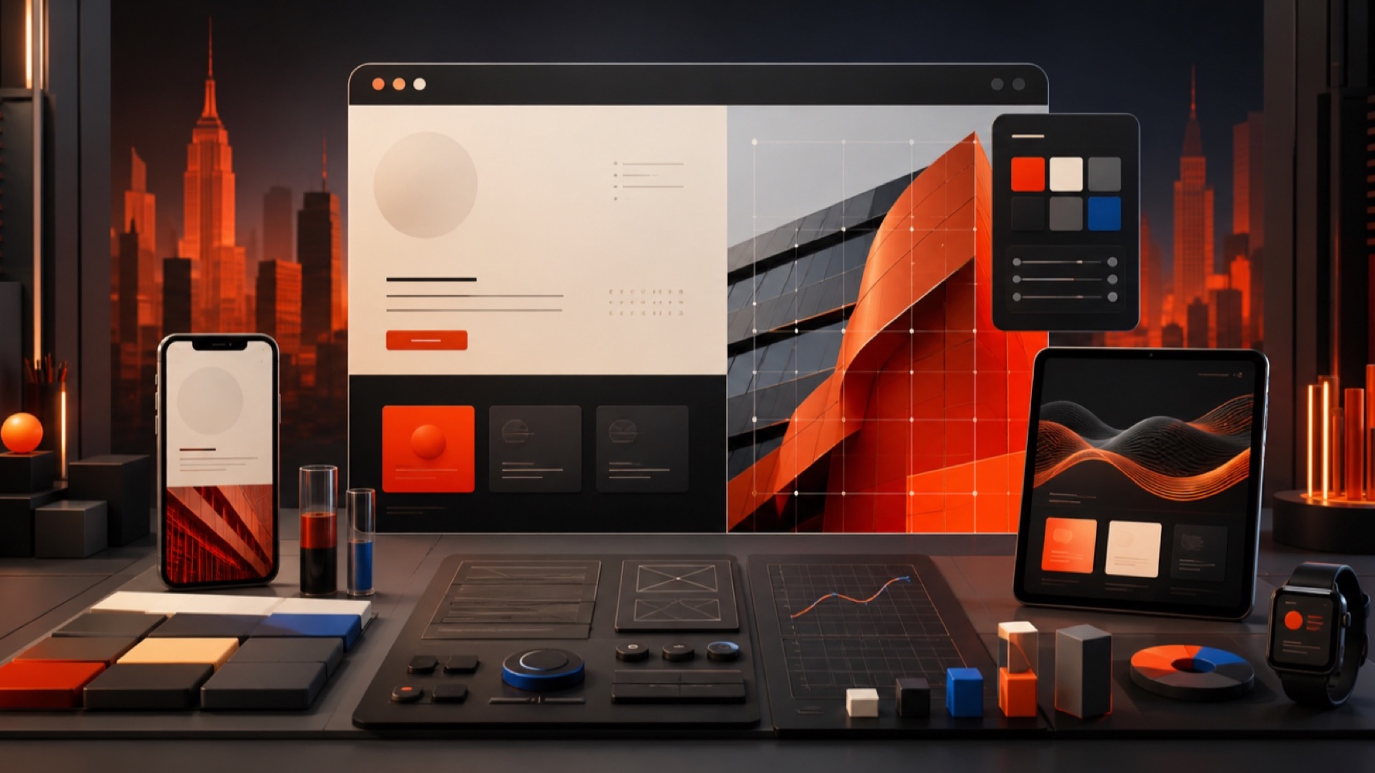 Professional responsive web design system created by a Manhattan web designer