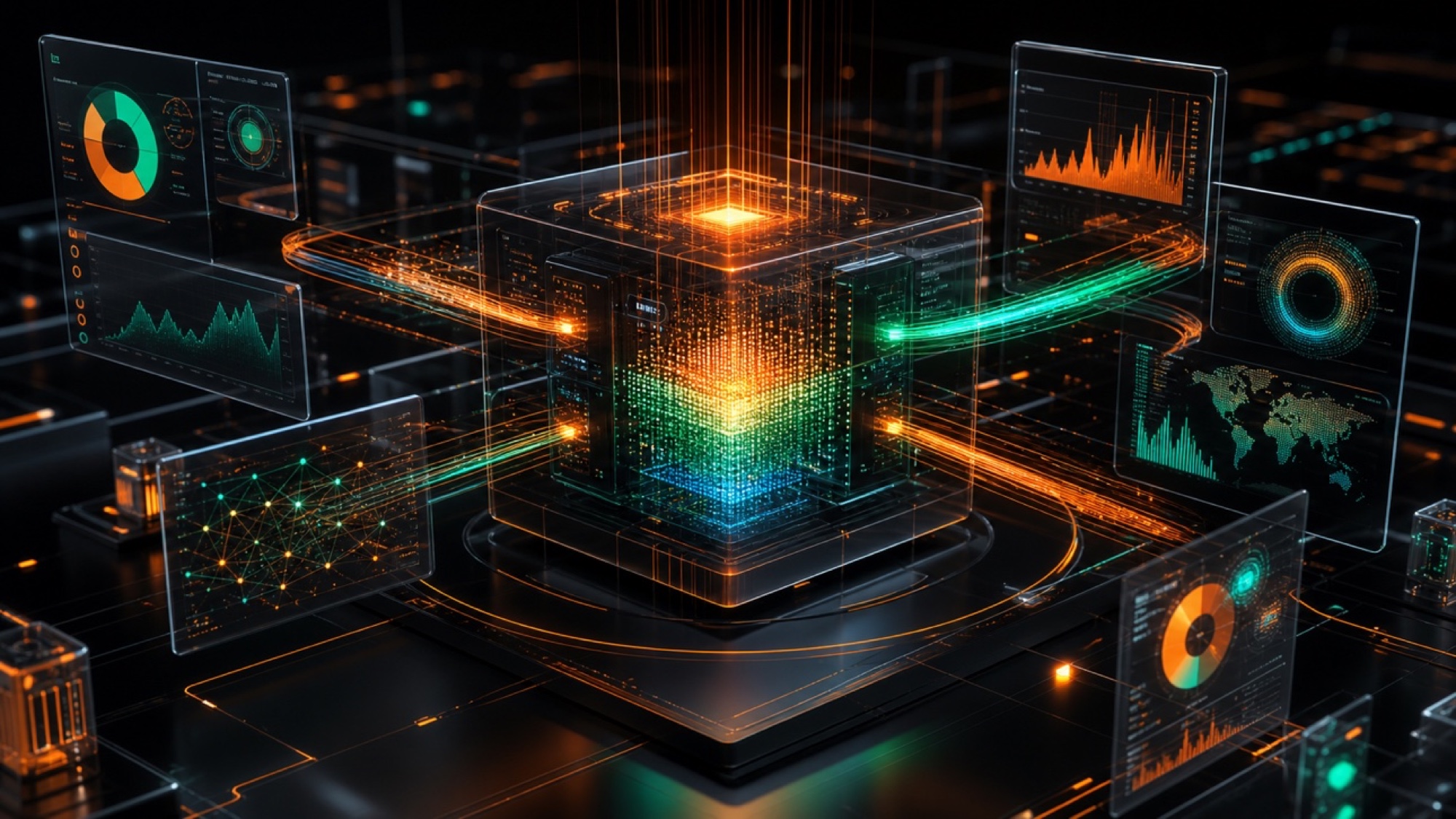Analytics dashboards and data infrastructure supporting modern IT services in Manhattan
