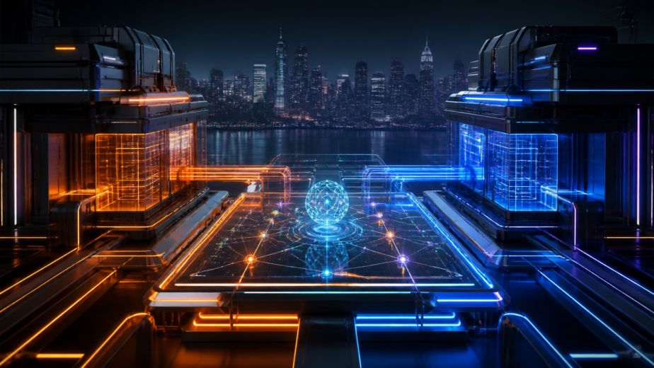 Connected enterprise technology platforms representing successful IT client relationships in Manhattan