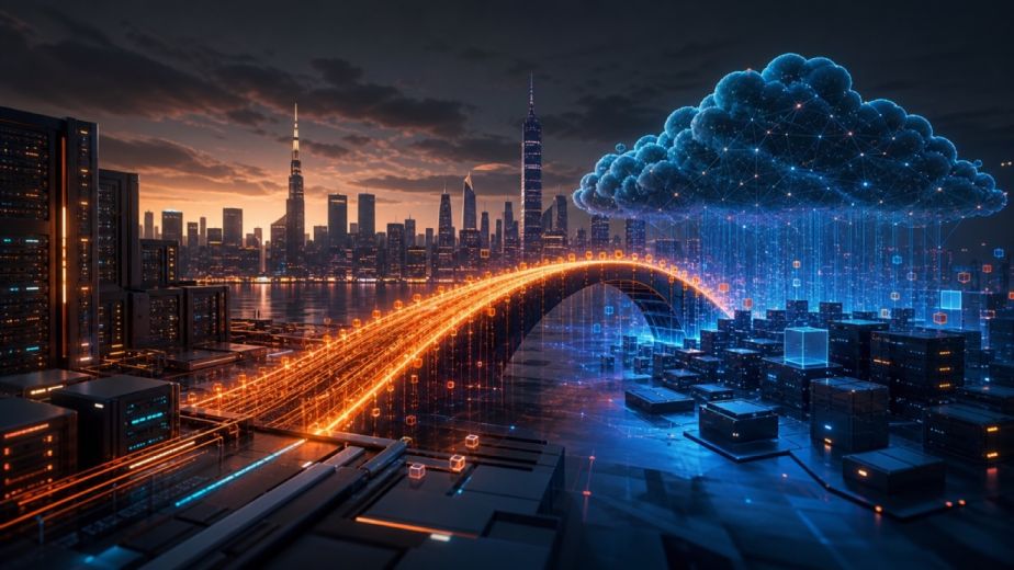 IT services and digital transformation infrastructure connecting cloud technology in Manhattan