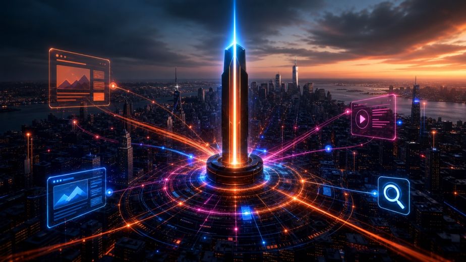 Digital brand beacon strengthening an agency presence across New York City