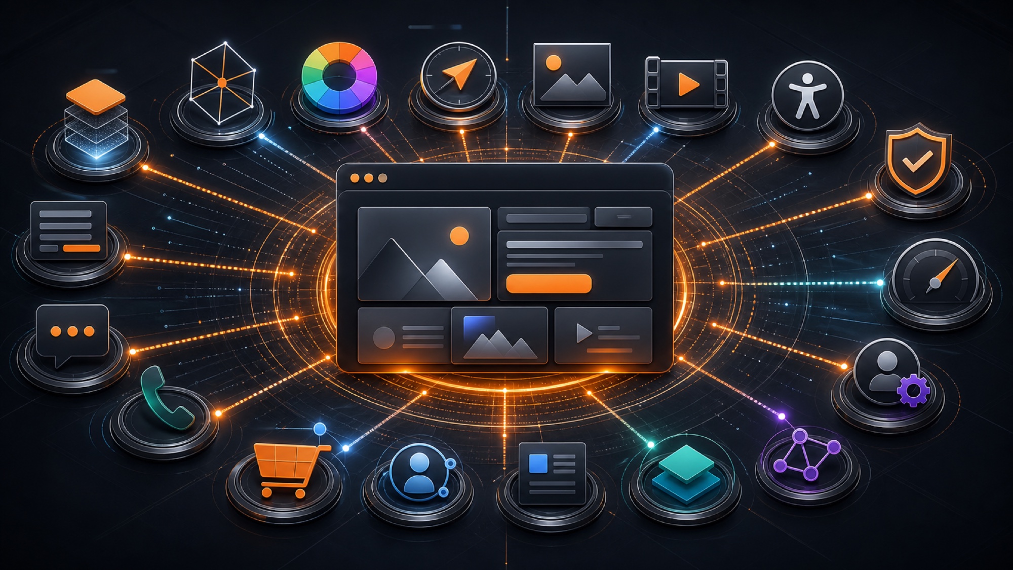 Website communication through hierarchy design color navigation content imagery video accessibility trust forms chat ecommerce and performance